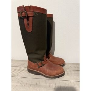 Chippewa Womens Sunjo 15in Snake Oro Russett Leather Hunting Boots Size 6.5 Boot